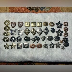 Tandy Leather Craft Acessories Slotted Conches Matching Sets